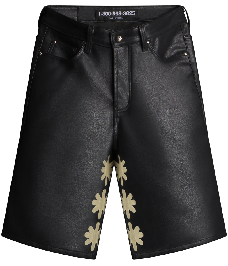 LOSTSHDWS Leather Short (BONE)