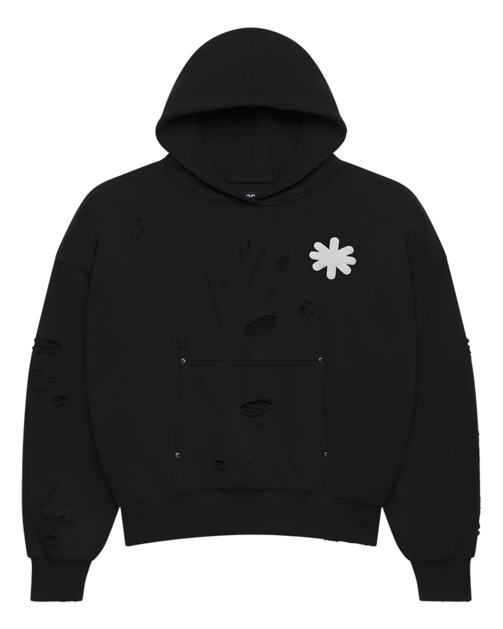 DSTRY DBL LAYER LOGO HOODIE